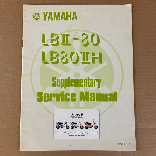 LB80 - Manuel du propriétaire (entretien) d’origine Chappy Yamaha