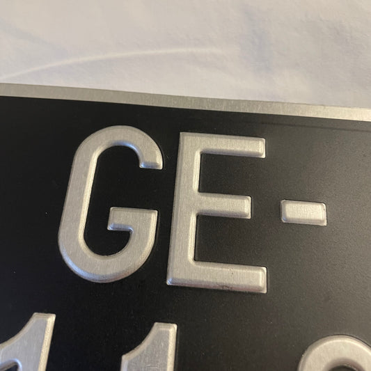 Chappy Yamaha registration plate