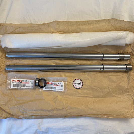 Pair of new fork tubes for Chappy and Bop Yamaha