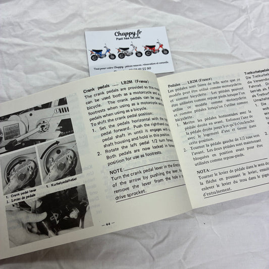 Manuel du propriétaire - Chappy Yamaha