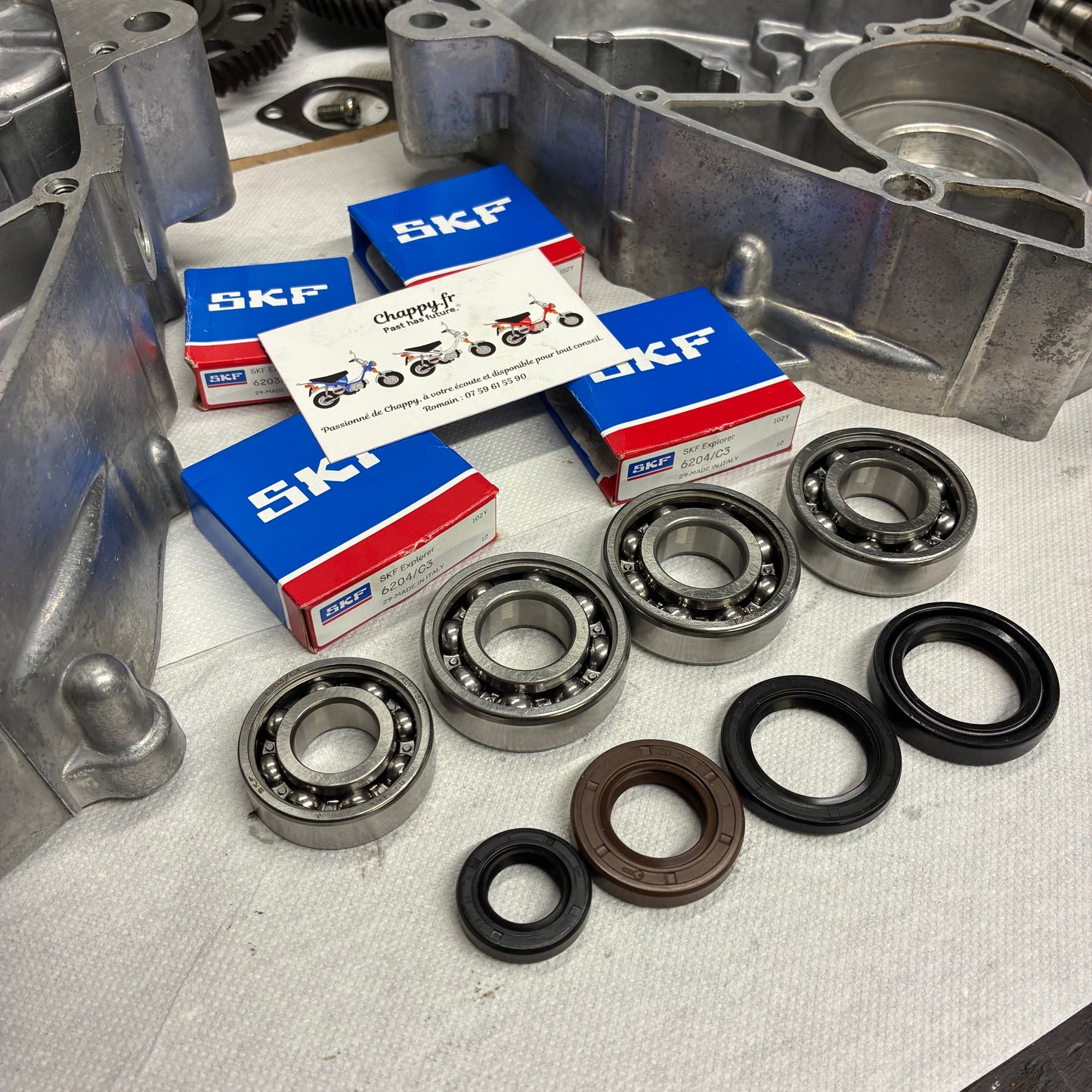 Complete bearing and seal kit for Chappy Yamaha engine