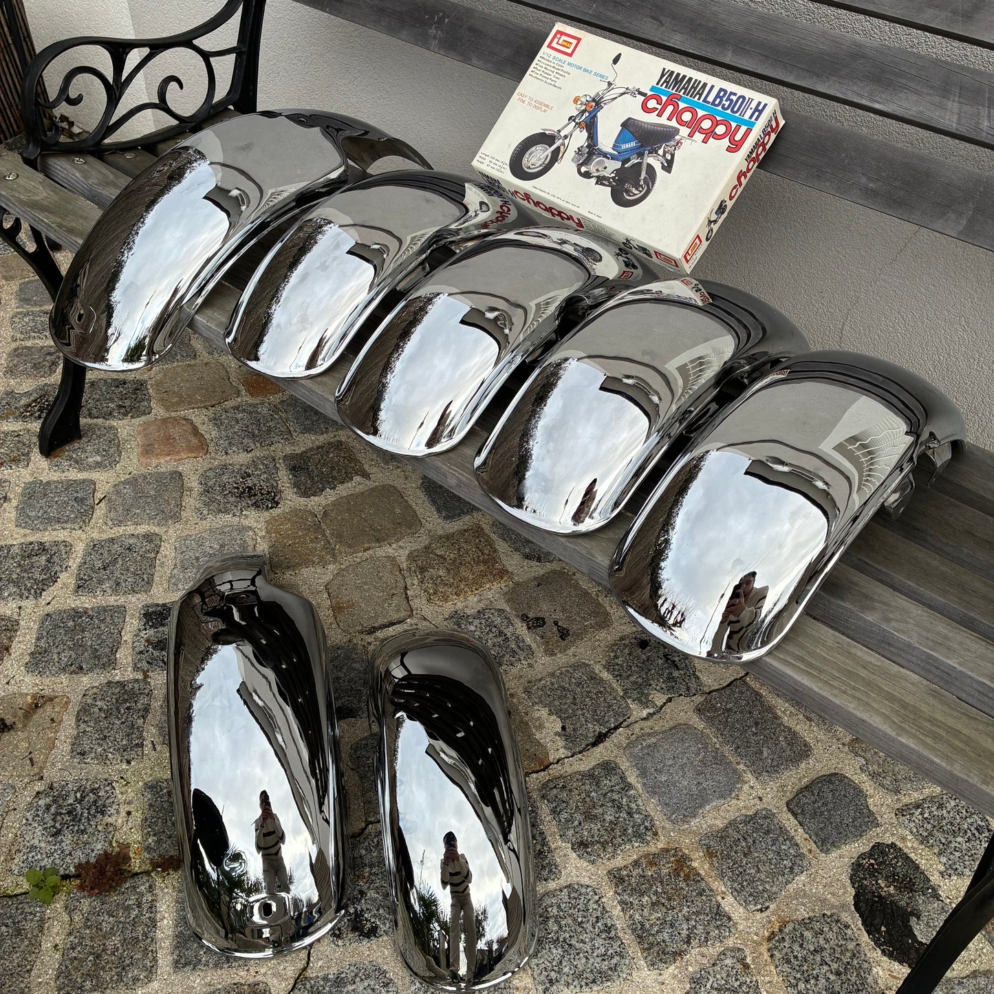 Garde boue chrome neuf - Chappy Yamaha