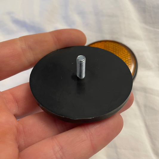 2 round Chappy Yamaha reflectors