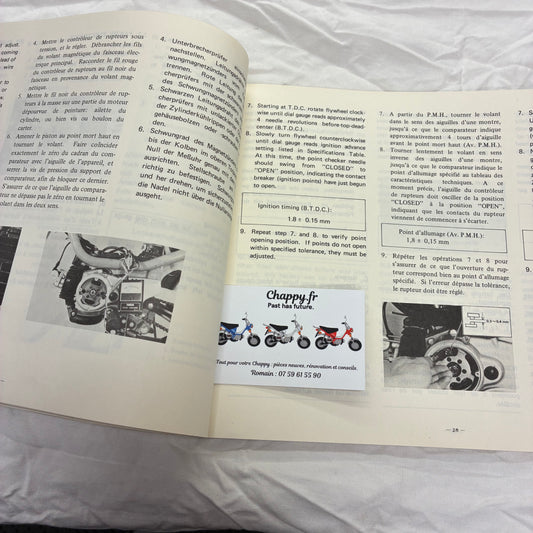 Manuel d’atelier - Chappy Yamaha
