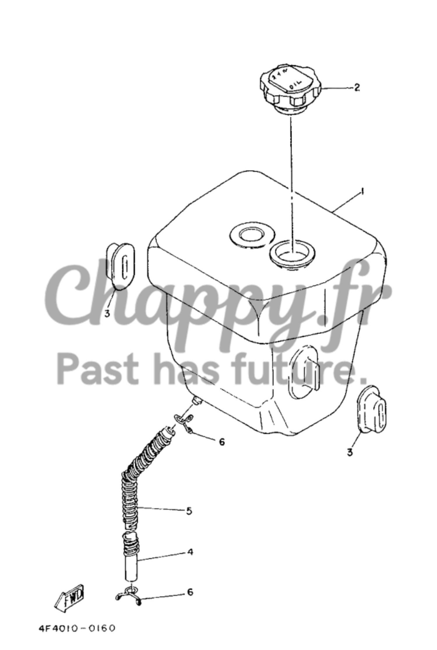 14. Réservoir d'huile