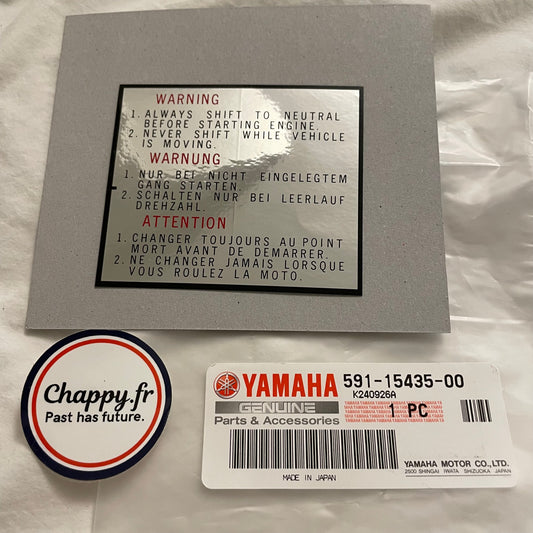 Chappy Yamaha ignition cover sticker