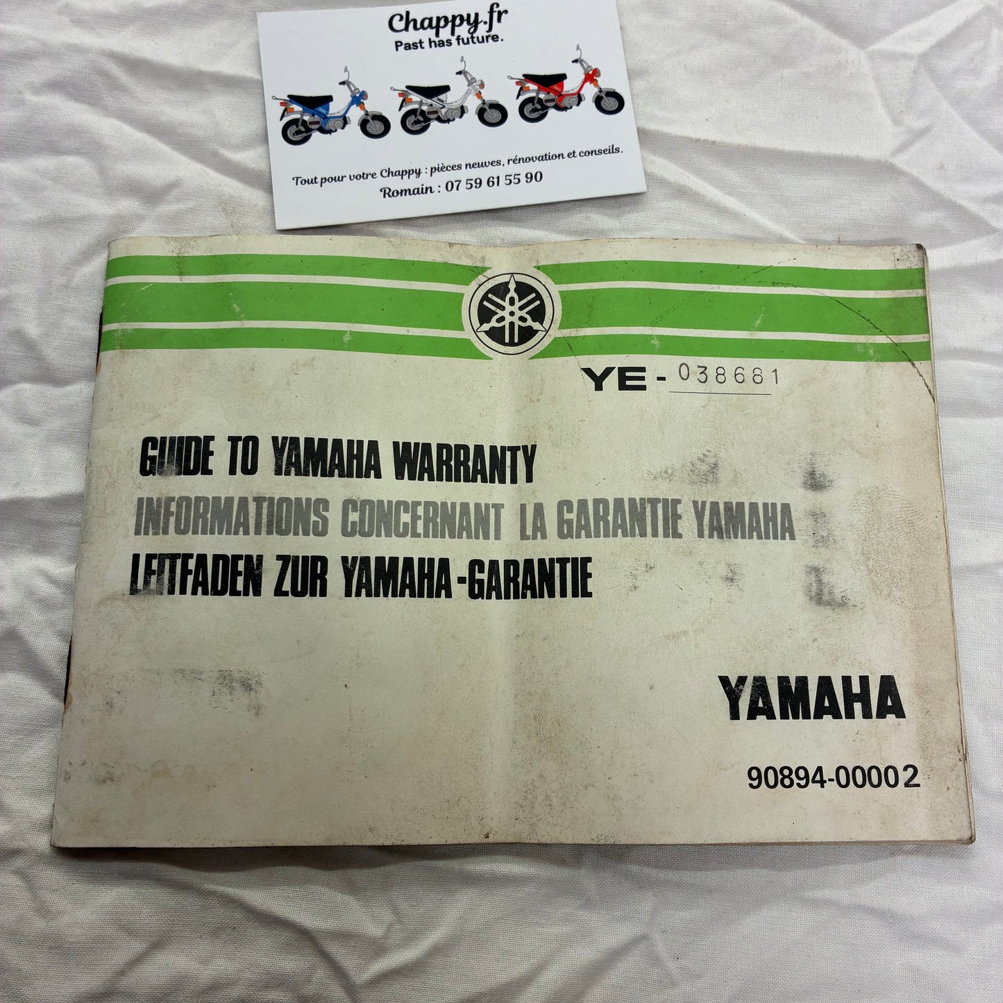 Suivi des entretiens - Chappy Yamaha