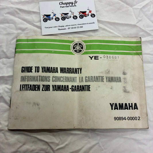 Suivi des entretiens - Chappy Yamaha