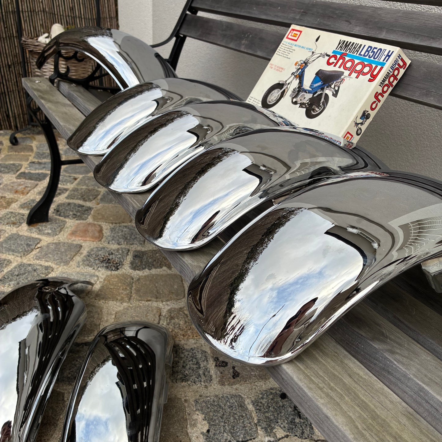 Garde boue chrome neuf - Chappy Yamaha