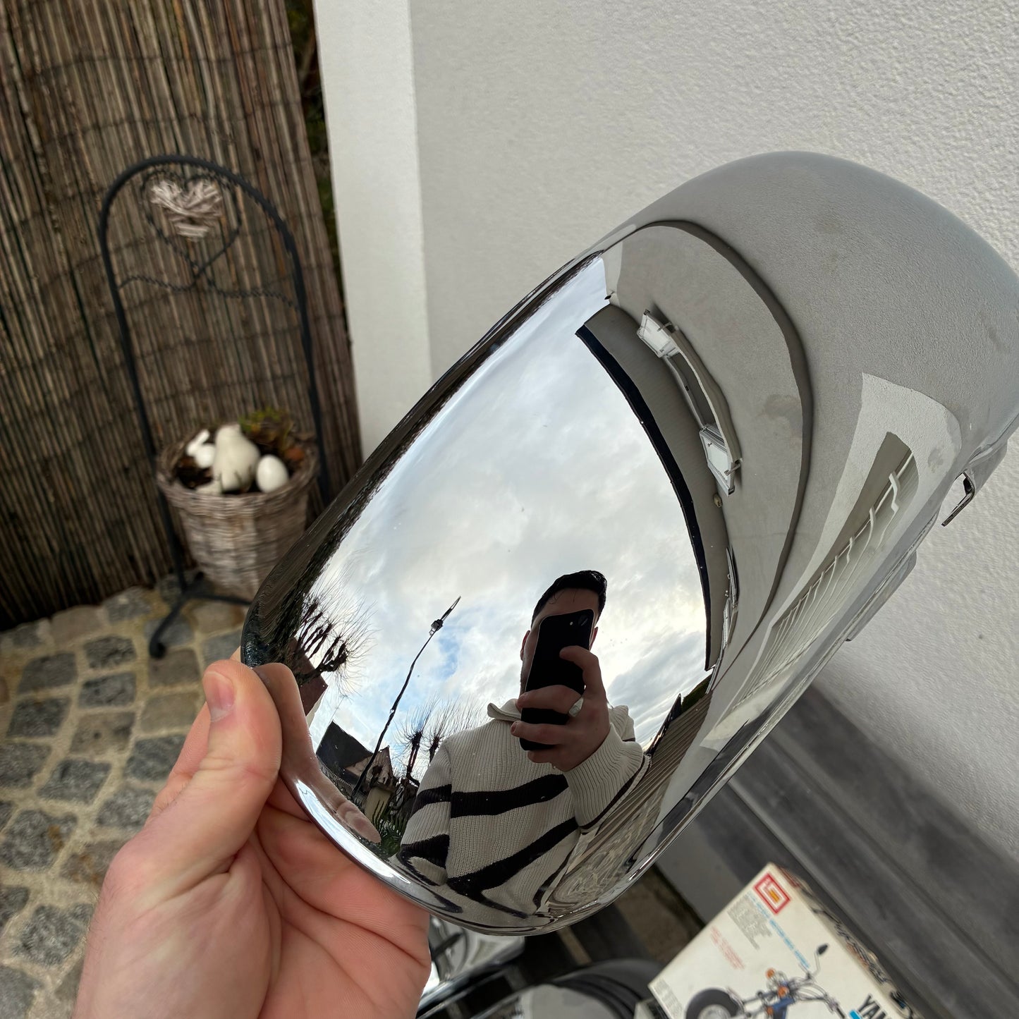 Garde boue chrome neuf - Chappy Yamaha