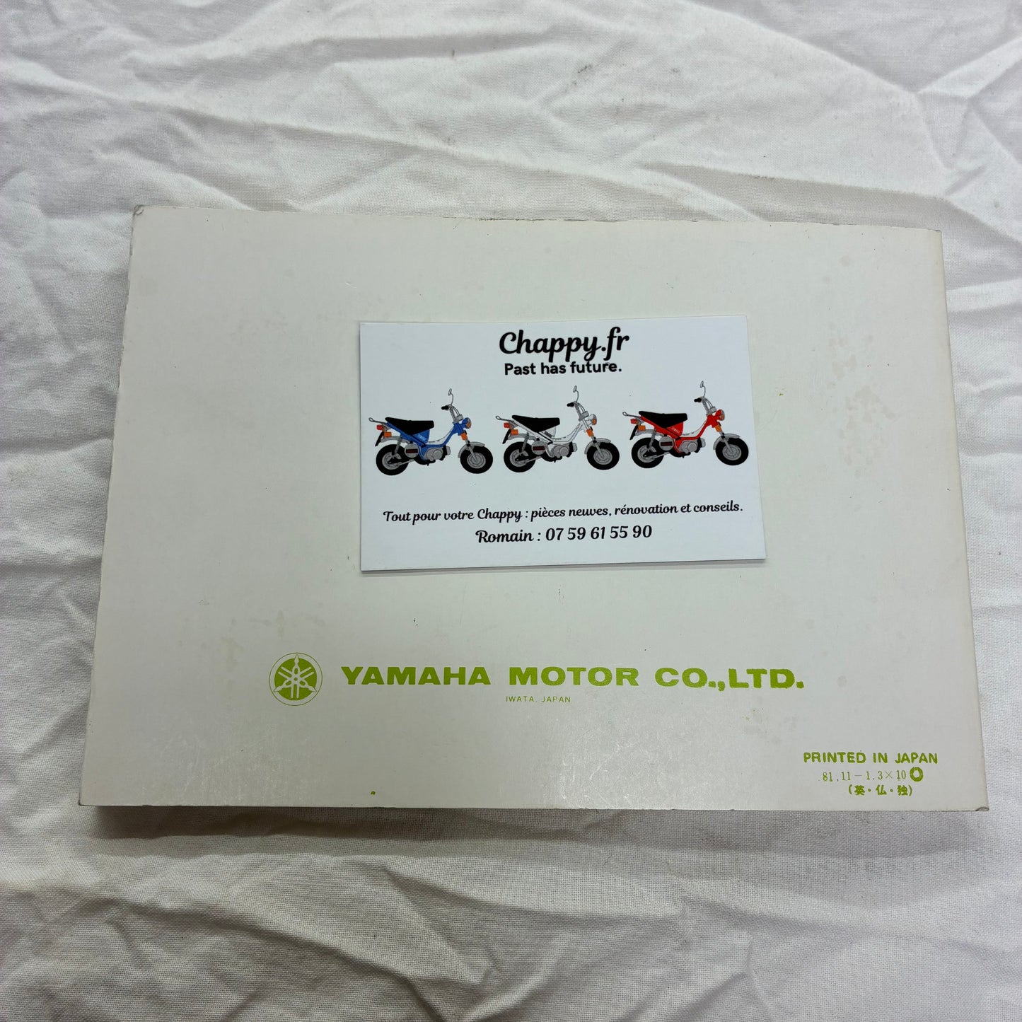 Manuel du propriétaire - Chappy Yamaha