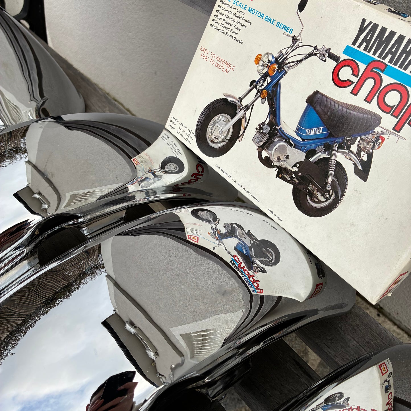 Garde boue chrome neuf - Chappy Yamaha