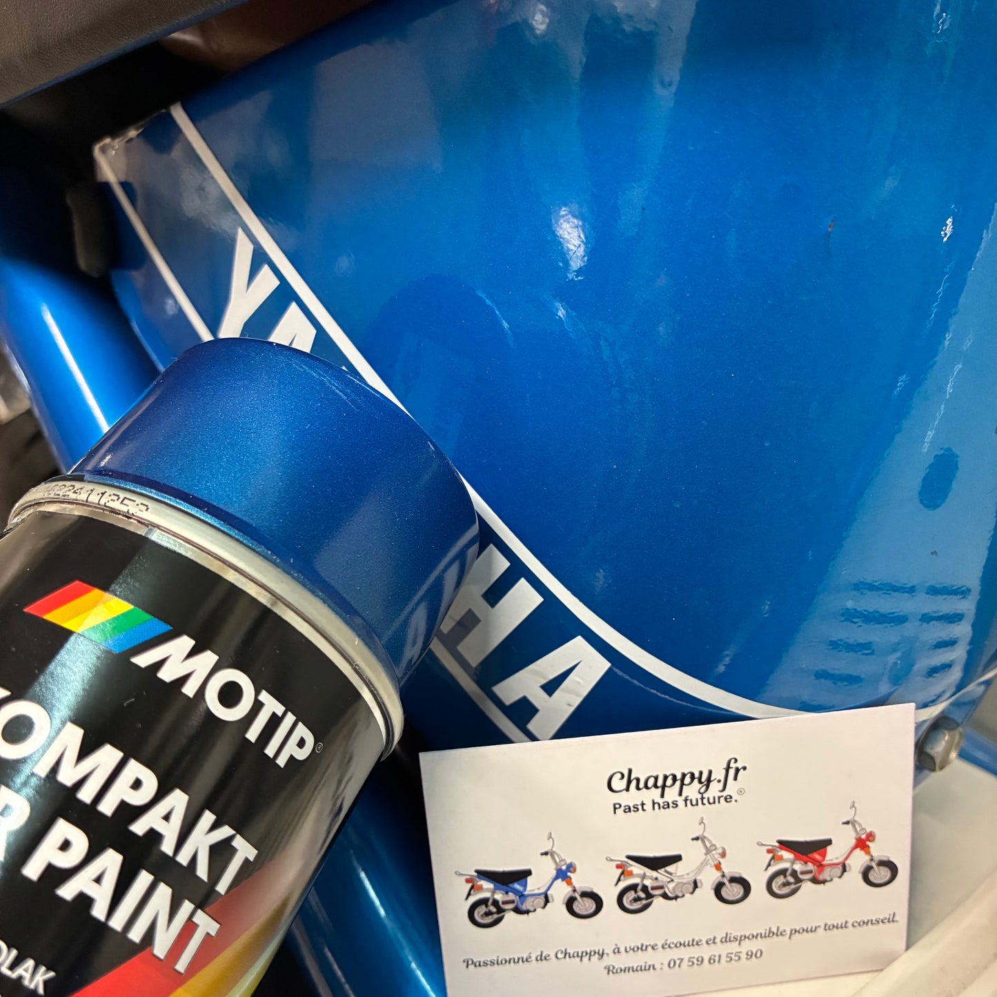 Motip - Peinture Candy Blue - Chappy Yamaha