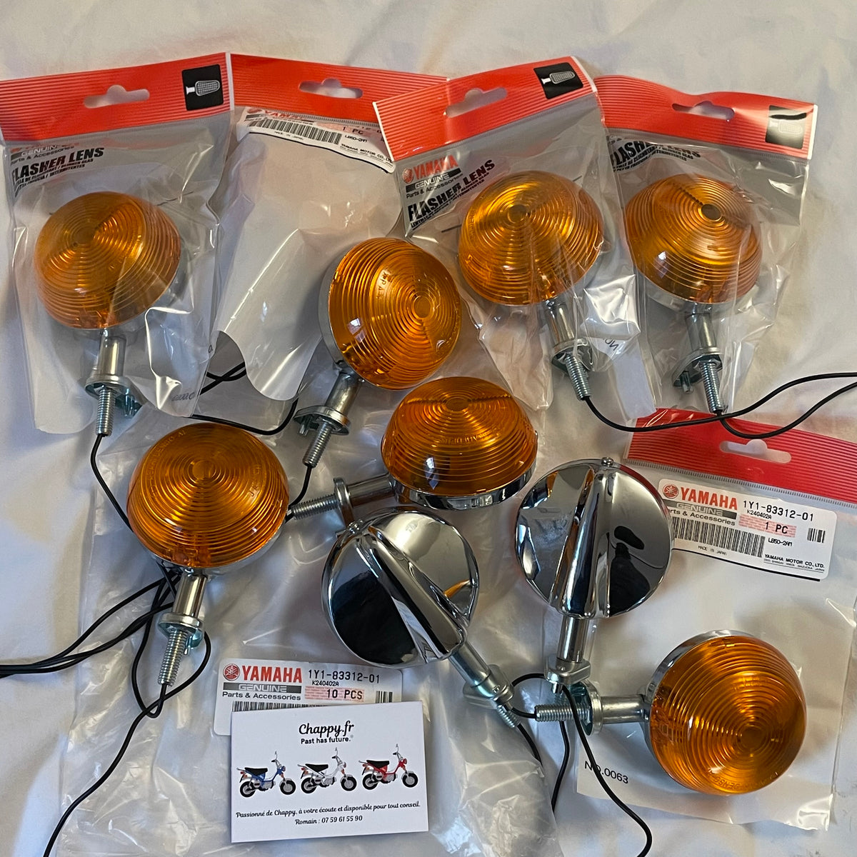 Yamaha Chappy LB50 LB80 RD50 RD60 RD125 Front & Rear Turn Signal Winker – OEM WP81001, Thailand Made