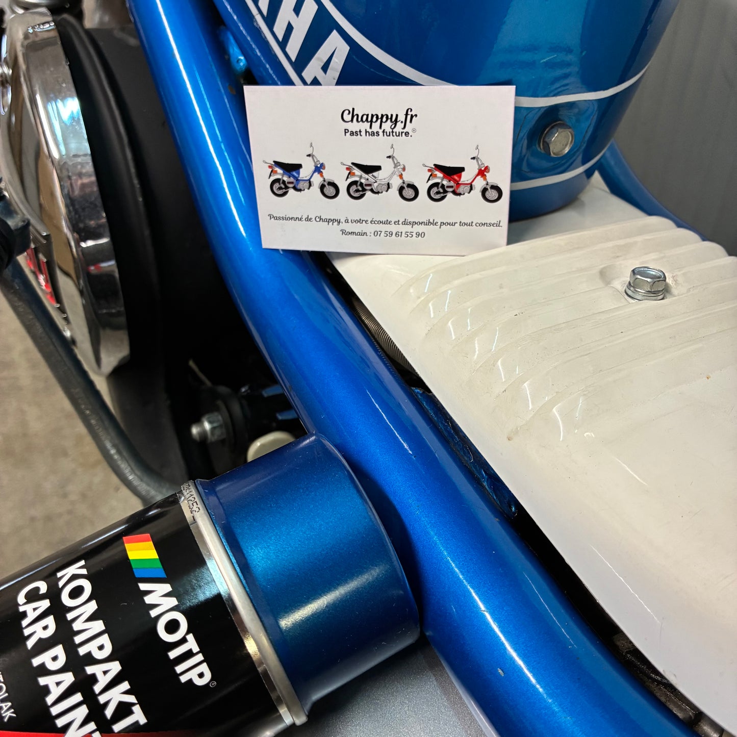 Motip - Peinture Candy Blue - Chappy Yamaha