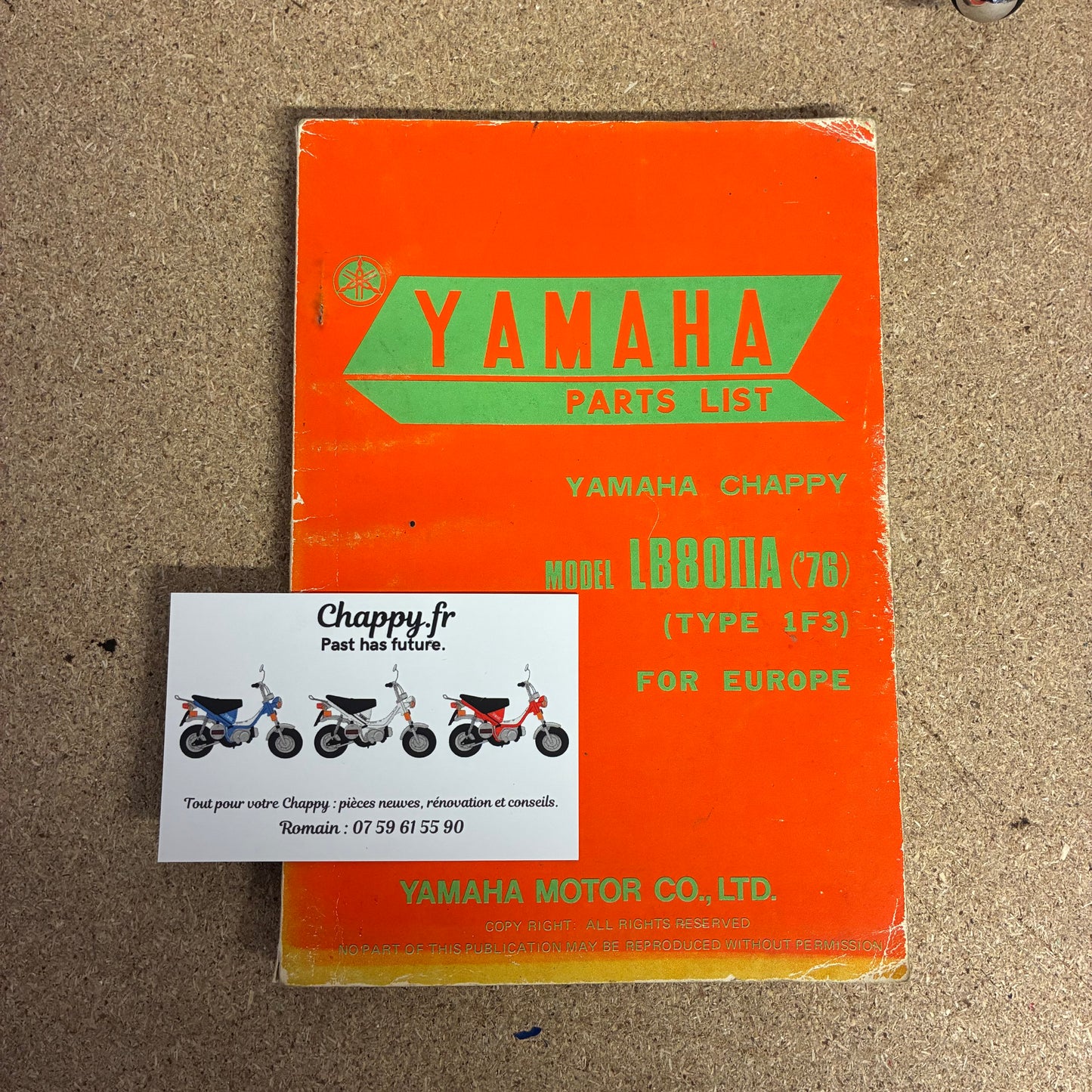 Manuel Parts List - Chappy 1F3 LB80