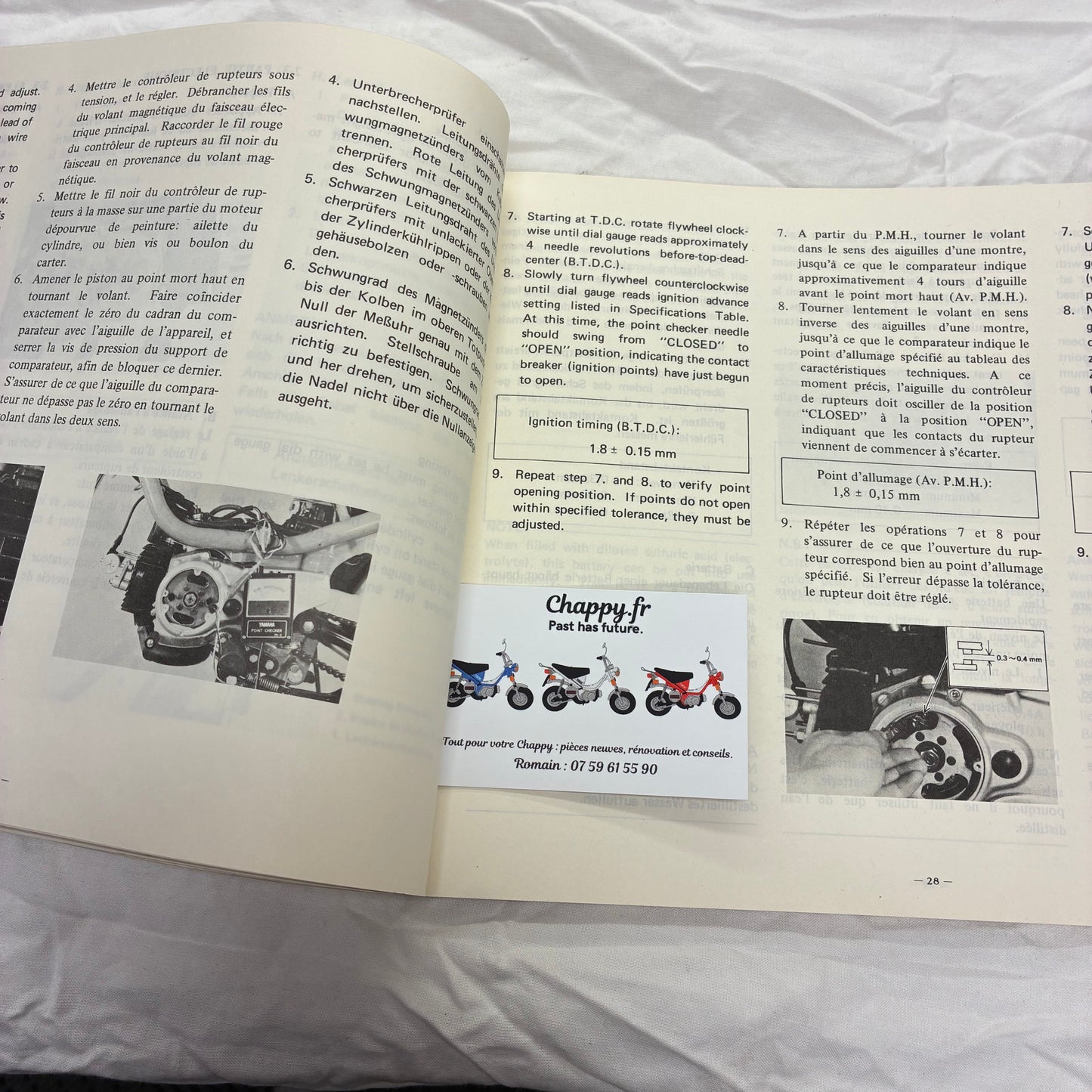 Manuel d’atelier - Chappy Yamaha